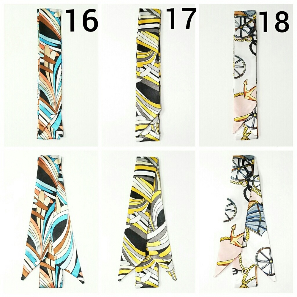 New! 2pc Any Design From 16 to 18 Satin Scarves